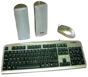 Image for PS2 KEYBOARD/MOUSE/SPEAKERS 3 IN 1.