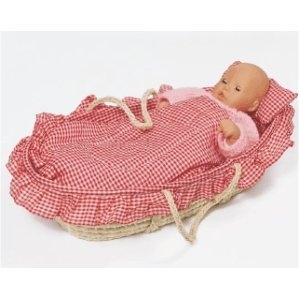 Image for Dolls Moses Basket White B/A.