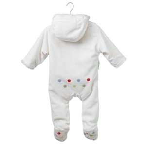 Image for Fluffy Snugsuit - Polka 0-6 mths.