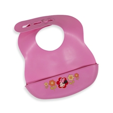 Image for Bibbity Rinse and Roll Bib - Pink.