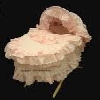 Dolls Moses Basket Pink B/A image.