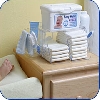 Diaper Depot (Nappy Organizer) hangs on dresser image.