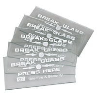 Image for Fire Alarm Breakglass Spare Glass Pack of 5.