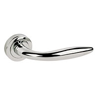 Image for Door Handle Soft Polished Chrome.