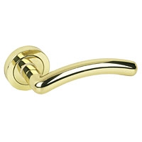 Image for Door Handle Roxia Polished Brass.