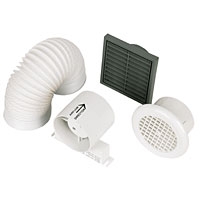 Image for Manrose In-Line White 20w Shower Fan Kit.