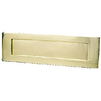 Image for Victorian Letter Plate Polished Brass 254 x 75mm.