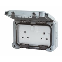 Image for Masterseal IP56 2G Switch Socket.