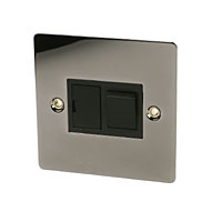 Image for Volex 13A Sw FCU Black Nickel Flat Plate.