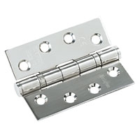 Image for Fire Door Hinge Grade 13 Polished 102 x 76mm Pack of 3.