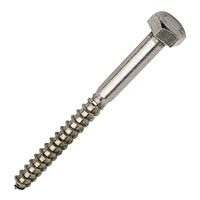 Image for Coach Screws A2 Stainless Steel M10 x 120mm Pack of 10.