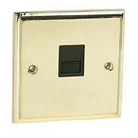 Image for 1G Telephone Slave Victorian Brass.