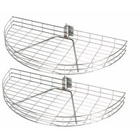 Image for Half-Carousel Unit 2-Tier Chrome.