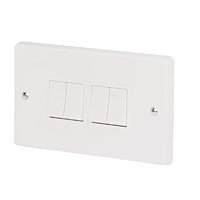 Image for Crabtree 4G 2W 10AX Switch.