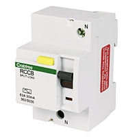 Image for Crabtree 63A 30mA DP Split Load RCD.
