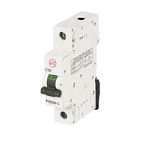 Image for Wylex 50A SP Type C Curve MCB.