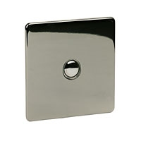 Image for Crabtree 1G 400W Touch Dimmer Black Nickel.