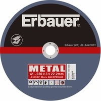 Image for Erbauer Metal Cutting Discs 230 x 3 x 22.2mm Pack of 5.