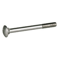 Image for hreaded Coach Bolts A4 Stainless Steel M10 x 25mm Pack of 10.