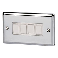 Image for Volex 10A 4G 2W Sw Wht Ins PC Angled.