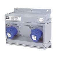 Image for 200-250V MK Commando Modular Combi Twin Socket 2P+E (IP44).
