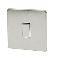 Image for Crabtree 10AX Intermediate Sw Brushed Chrome.