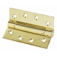 Image for Adjustable Self Closing Hinge SS Electro Brass 102 x 76mm Pack of 2.