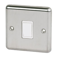 Image for Volex 10AX Intermediate Sw Wht Ins S/S Round Edge.