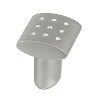 Image for Dimple Knob Square Matt Nickel Pack of 5.