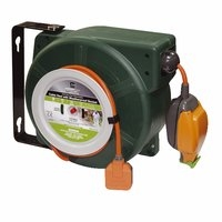 Image for Masterplug Retractable Wall-Mounted Reel 1G 240V 15m.