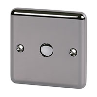 Image for Volex 1G 1W 500W Touch Dimmer BN Round Edge.