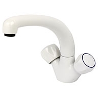 Image for Contract Mono Sink Mixer Taps White.