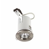 Image for Lytlec Fixed GU10 Brushed Chrome Fire Rated Downlight.