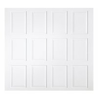 Image for Wessex Cotswold White Gloss Garage Door Canopy 8\\' x 7\\'.