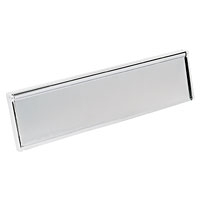 Image for Insulated Letter Plate Chrome 292 x 76mm.