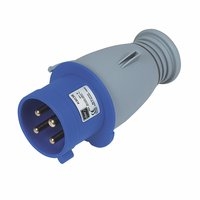 Image for 200-250V MK Commando Interlocked Angled Socket 3P+E (IP44).