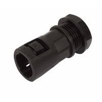 Image for One-Piece Straight Adaptalok Fitting Push-On Watertight 20mm IP66 Black.