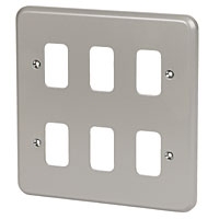 Image for 6-Module Metalclad Front Plate.