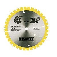 Image for DeWalt 165x10mm 36T TCT Circular Saw Blade.