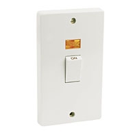 Image for Crabtree 45A 2G Sw + Neon.