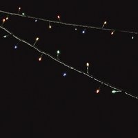 Image for 120 x Multicolour Christmas Lights String with Green Cable.