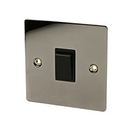 Image for Volex 1G 2W 10AX Sw Black Nickel Flat Plate.