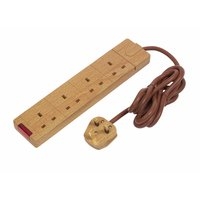 Image for Extension Lead 4G 2m Wood Effect.