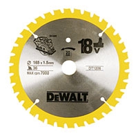 Image for Dewalt 165x20mm 36T TCT Circular Saw Blade.