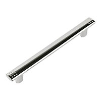 Image for Slimline Dimple Handle Bright Chrome 128mm Pack of 2.