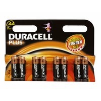 Image for Duracell AA 1.5V Alkaline Battery Pack of 8.