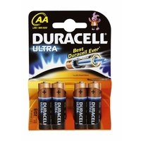 Image for Duracell AA 1.5V Alkaline Battery Pack of 4.