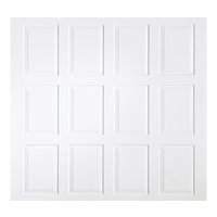 Image for Wessex Cotswold White Gloss Garage Door Canopy 7\\' 6" x 7\\'.