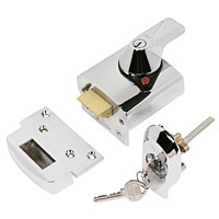 Image for Yale BS Night Latch Chrome-Plated 60mm Backset.