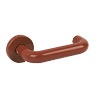 Image for Steel Core Lever On Rose Ruby Red 23mm.